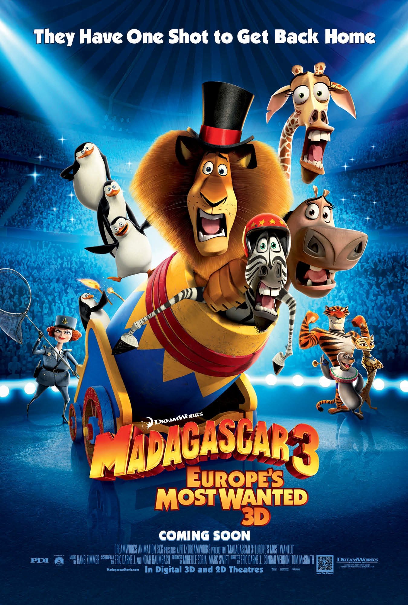 მადაგასკარი 3 / Madagascar 3: Europe's Most Wanted ქართულად